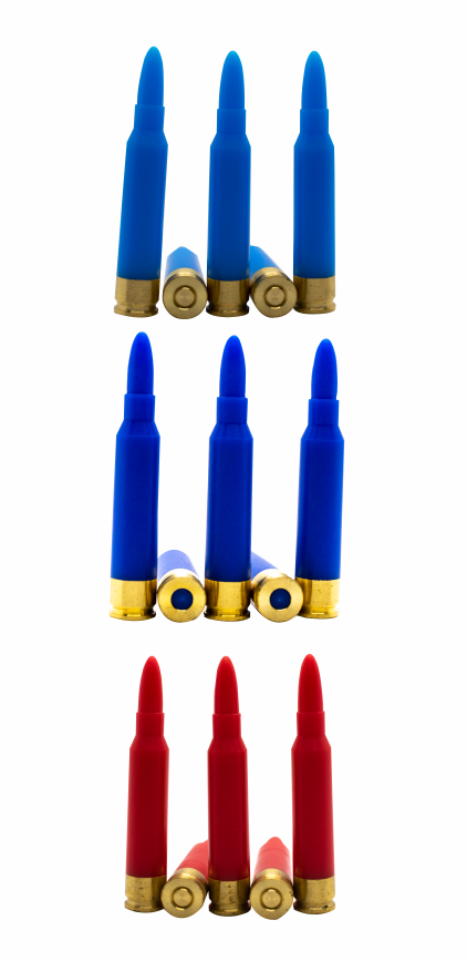 CARGADORES INERTE para pistola peso real (70 a 100 gr)