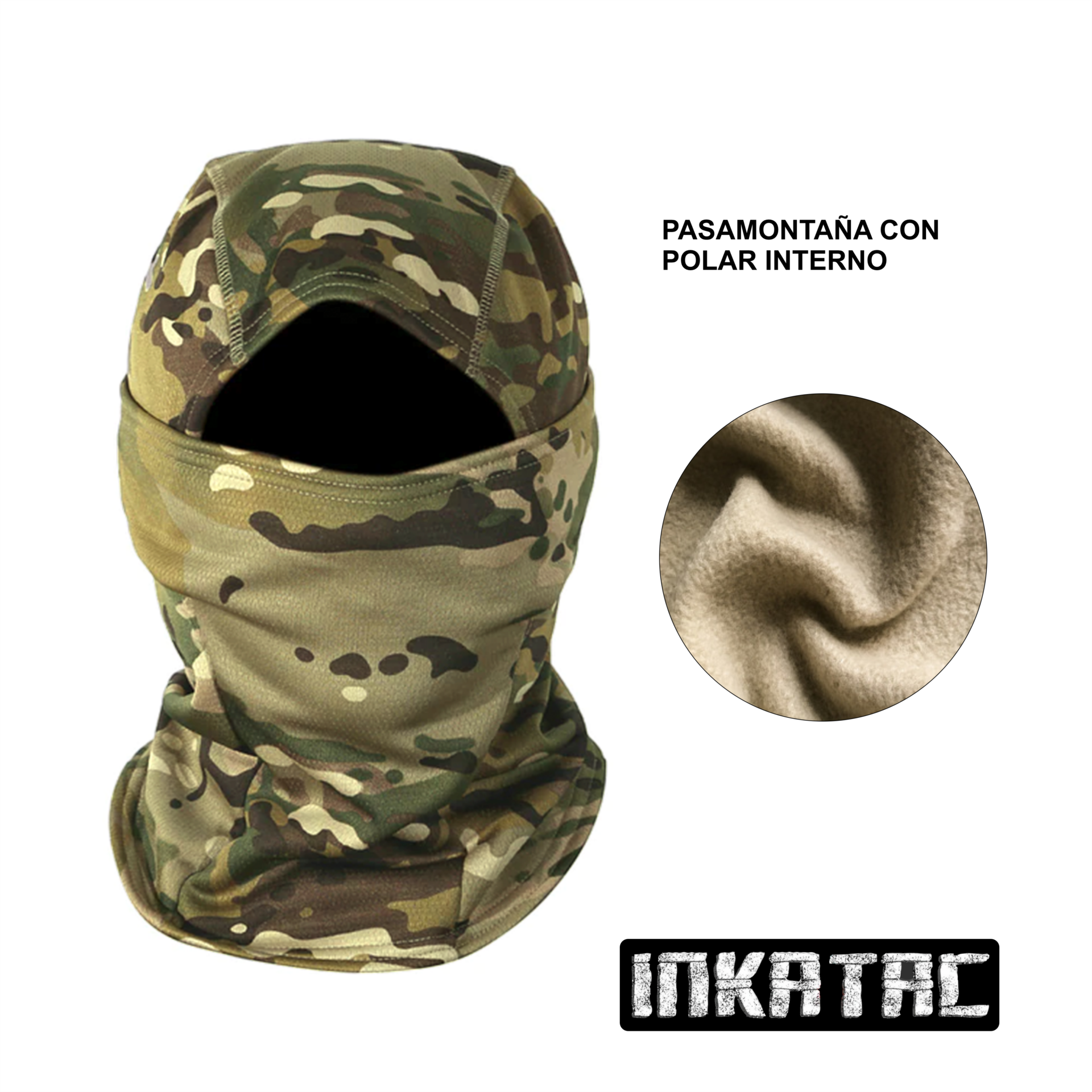 PASAMONTAÑA  CON  POLAR  INTERNO
