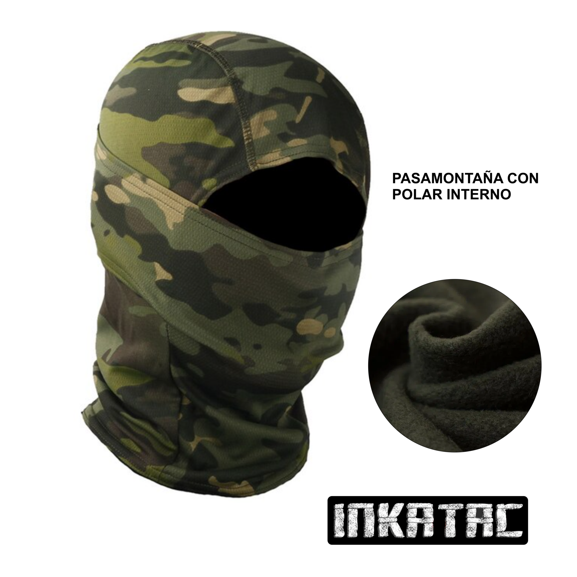 PASAMONTAÑA  CON  POLAR  INTERNO
