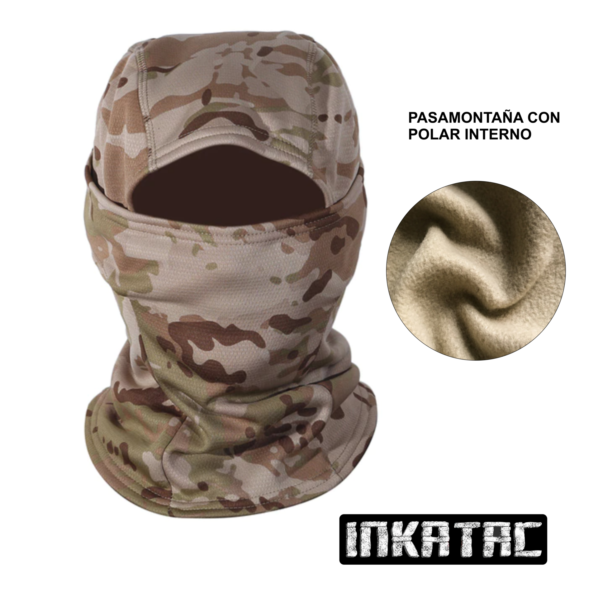 PASAMONTAÑA  CON  POLAR  INTERNO