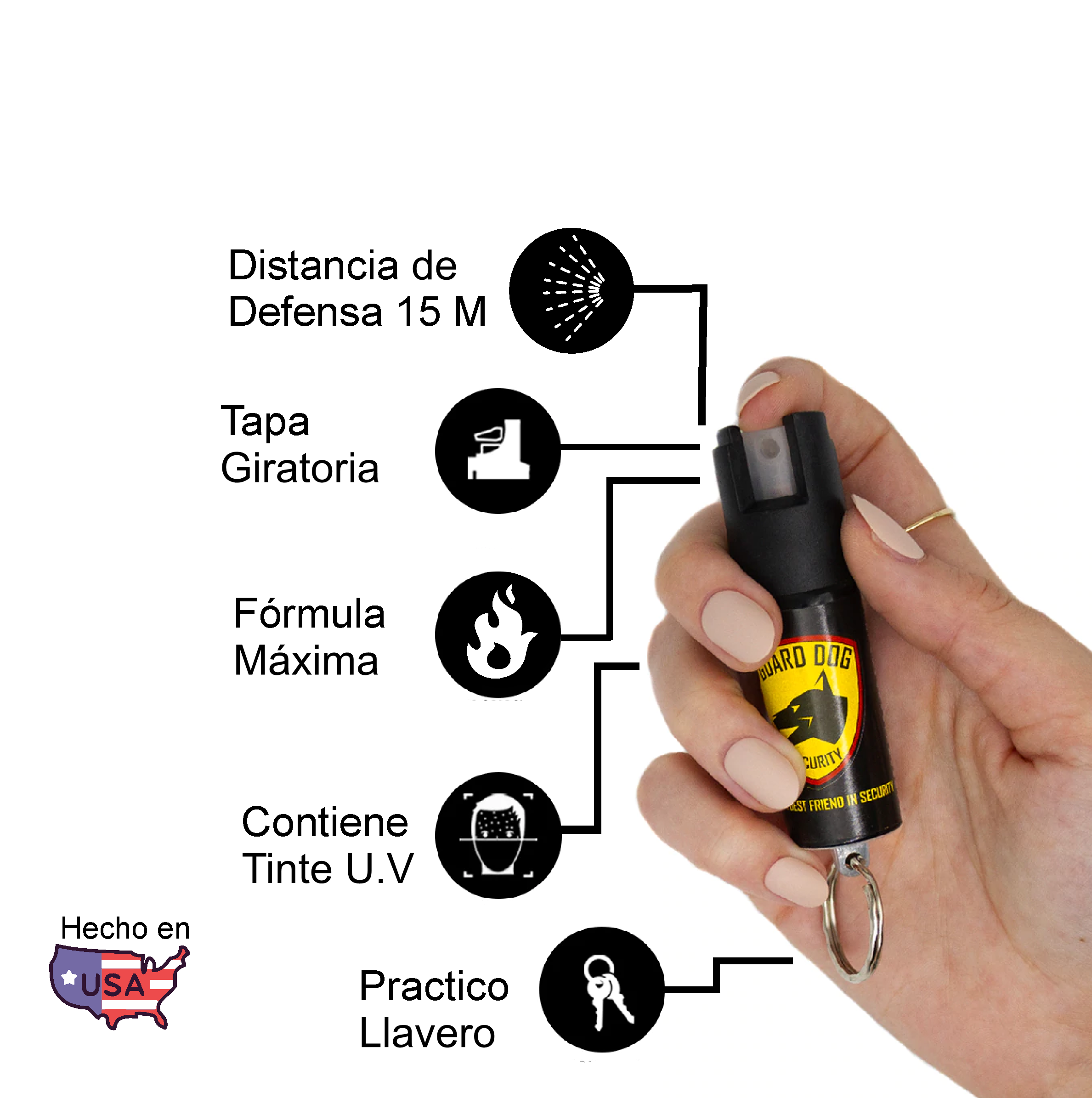 SPRAY DE PIMIENTA DE LLAVERO