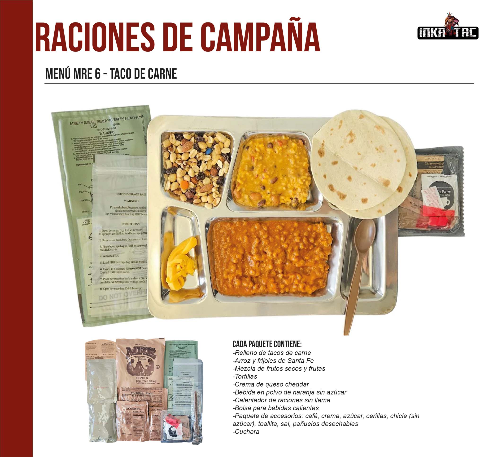 MENU 6 - TACO DE CARNE